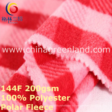 Полиэстер трикотажные печать Полярный флис ткань для одежды пальто (GLLML397)